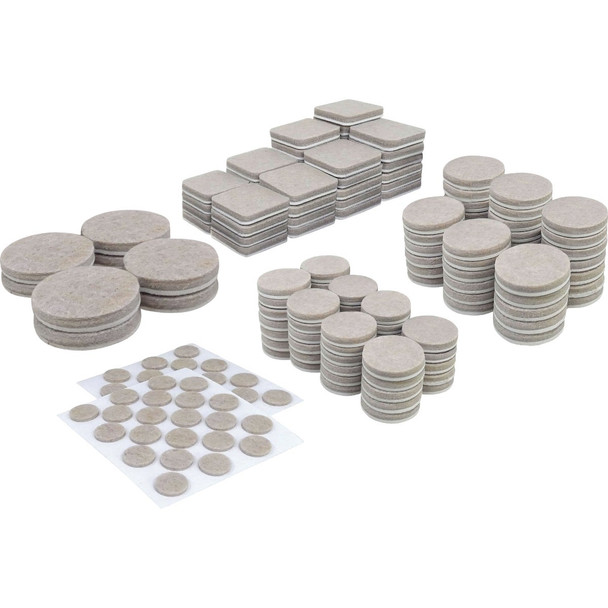 Super Sliders Felt Furniture Pads Variety Assortment (184-Piece) 4110424SL