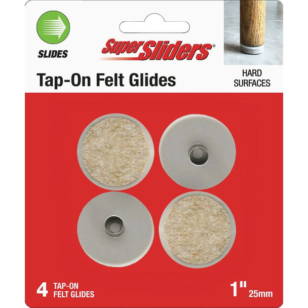 Super Sliders 1 In. Felt Tap-On Glides (4-Pack) 4263826SL