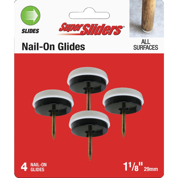 Super Sliders 1-1/8 In. Nail-On Furniture Glides (4-Pack) 4609826SL