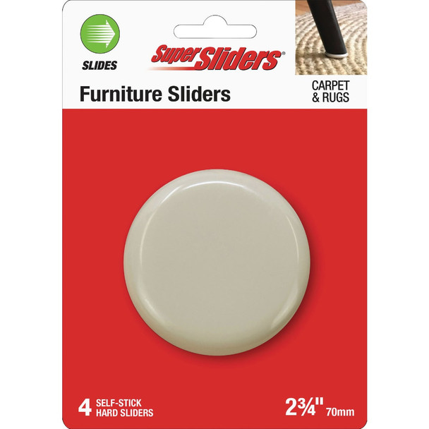 Super Sliders 2-3/4 In. Hard Plastic Furniture Glides (4-Pack) 4707926SL