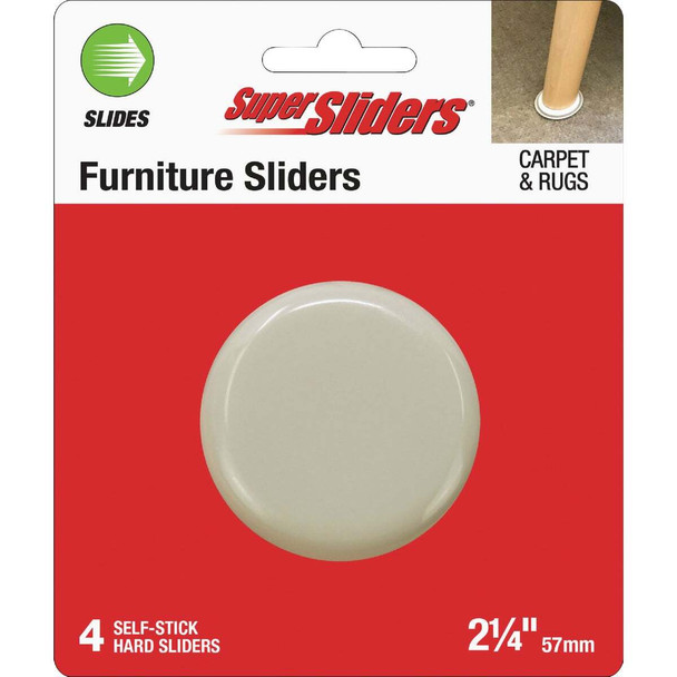 Super Sliders 2 In. Hard Plastic Furntiure Glides (4-Pack) 4602026SL