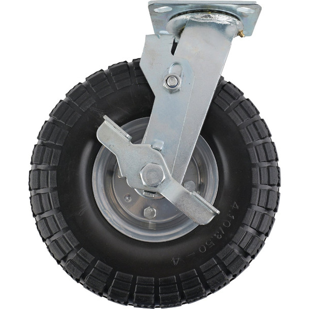 Shepherd Hardware 10 In. Swivel Plate Caster with Side Brake 3415