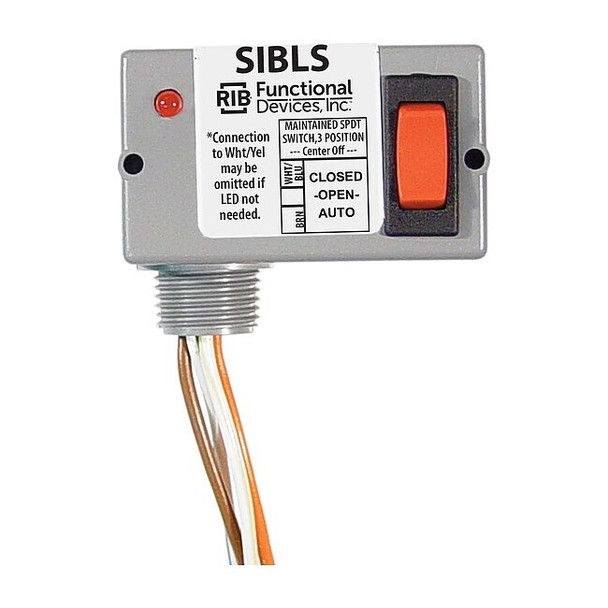 Functional Devices-Rib Prewired Rocker Switch LED,SPDT,5A at 30VDC SIBLS