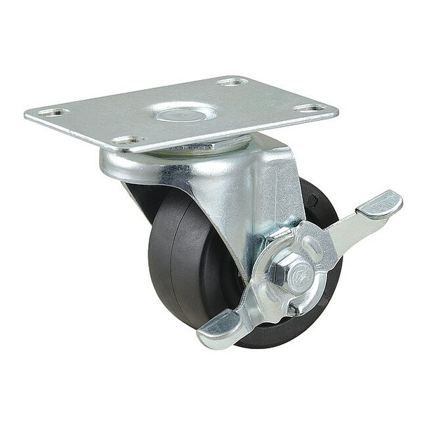 Manufacturer Varies Plate Caster,Swivel,Polyolefin,3 3/8"H 493W79