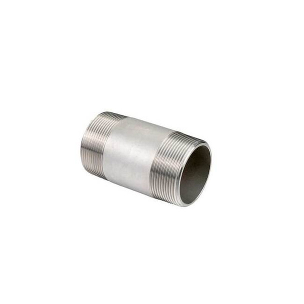 Manufacturer Varies PipeNipple,SS,21/2",NPTxNPT,71/2" T4BNJ29