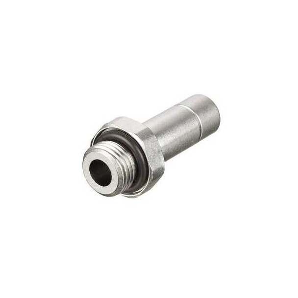 Legris Metric All Metal Push-to-Connect Fitting, Brass, Silver 3631 06 13