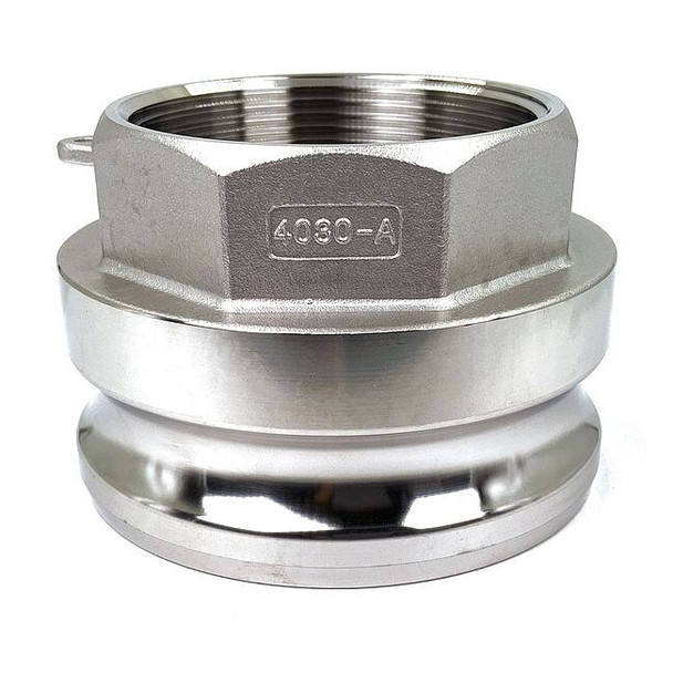 Manufacturer Varies Cam and Groove Adapter,4",316 SS PLE89