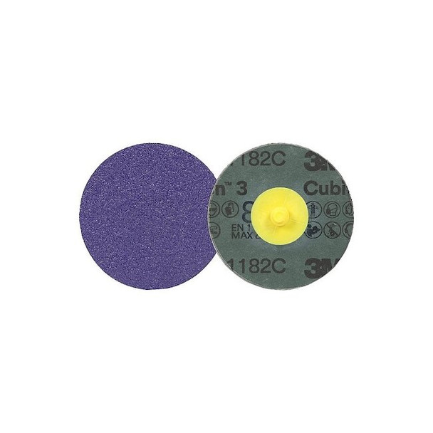 3m Cubitron Quick-Change Disc,Ceramic,2 in Dia.,PK50 7100332356