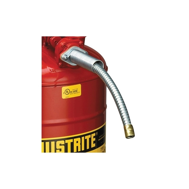 Flex Hoses, Steel, 9 in Long, 5/8 in Hose O.D.