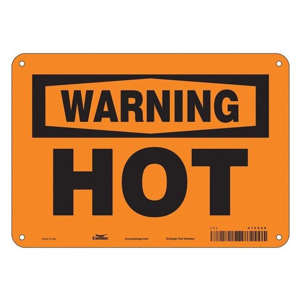 Condor Danger Sign,10" W x 7" H,0.032" Thick, 475A06 475A06