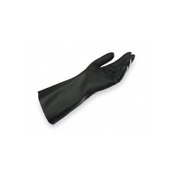 Butoflex Chemical Resistant Gloves, Butyl, 13 3/4 in L, 20 mil, Black, 10, 1 PR