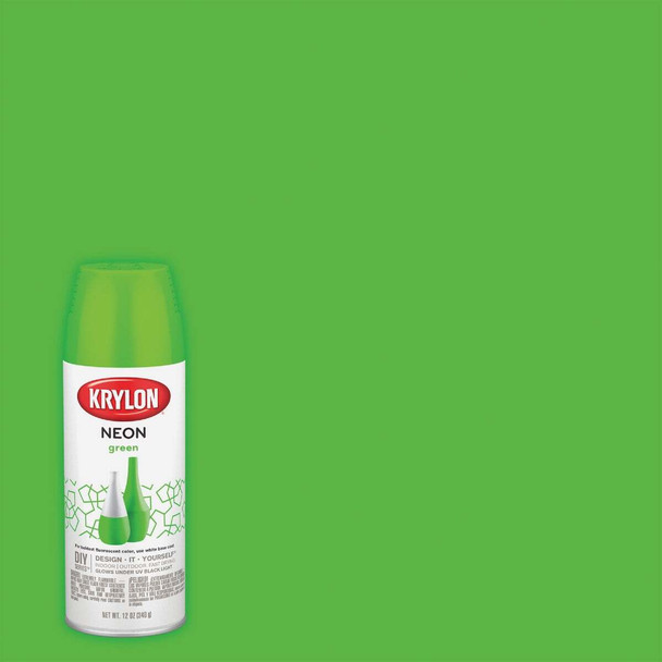 Krylon 12 Oz. Neon Green Spray Paint K09073007