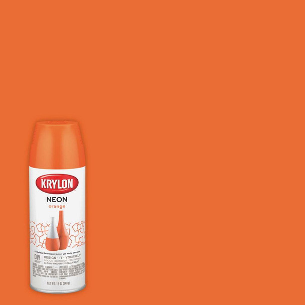 Krylon 12 Oz. Neon Orange Spray Paint K09072007