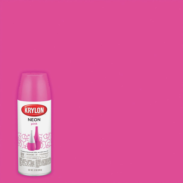 Krylon 12 Oz. Neon Pink Spray Paint K09071007