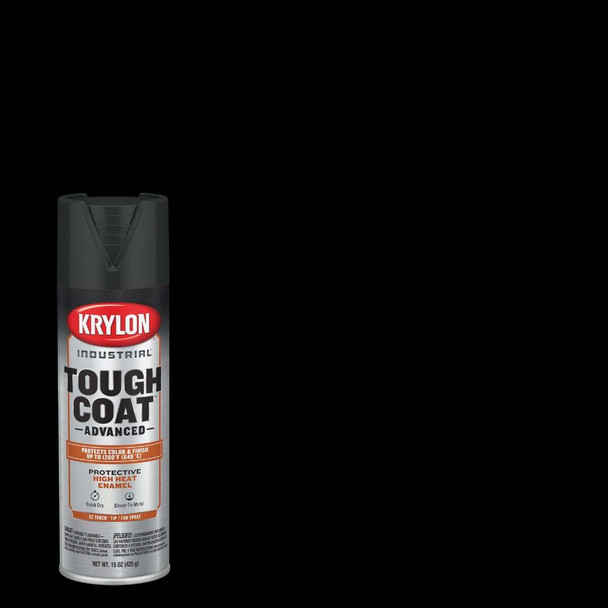 Krylon Industrial Tough Coat 15 Oz. High Heat Black Rust Barrier Spray Enamel