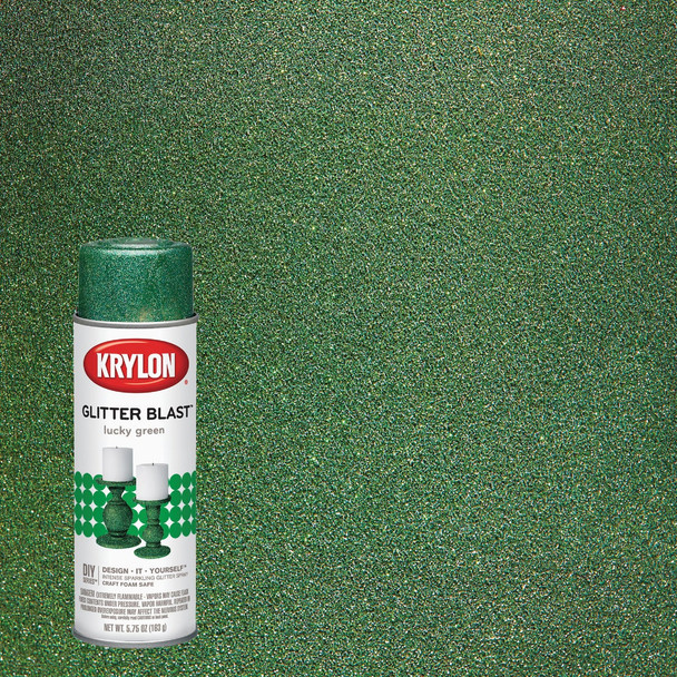 Krylon Glitter Blast 5.75 Oz. Lucky Green Spray Paint K03809A00