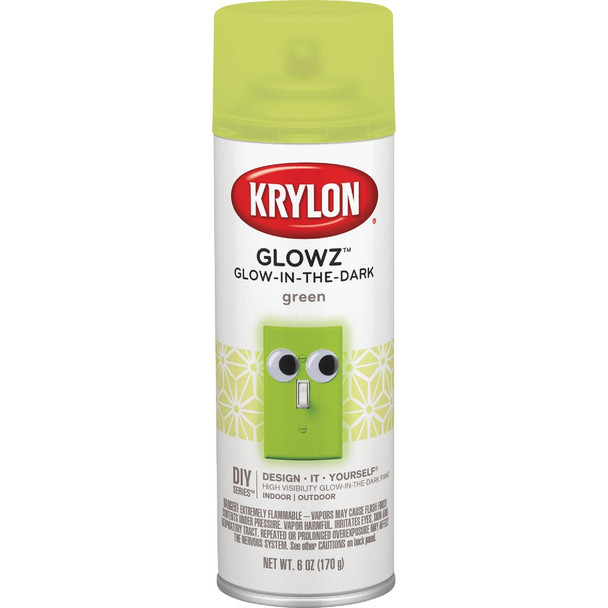 Krylon Glowz 6 Oz. Green Glow-In-The-Dark Spray Paint K03150007