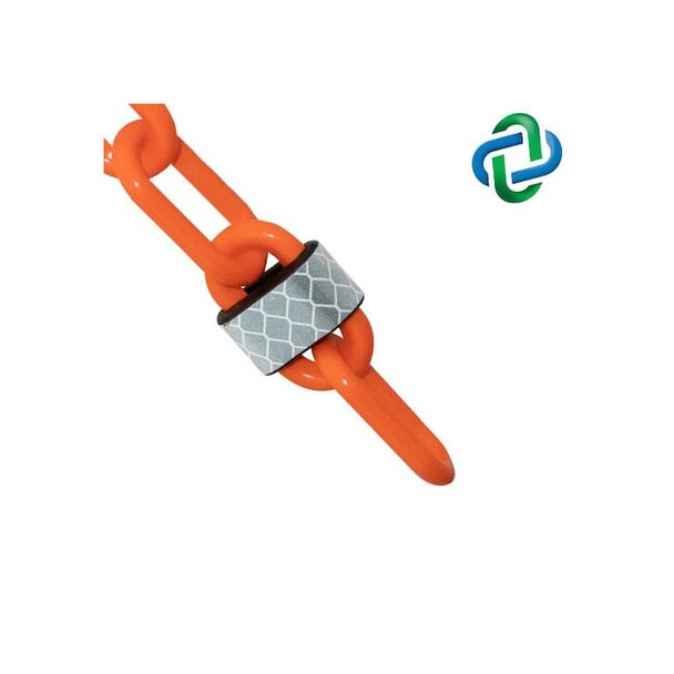 Manufacturer Varies Plastic Chain, Orange, Unfinished, Outdoor 52013-25