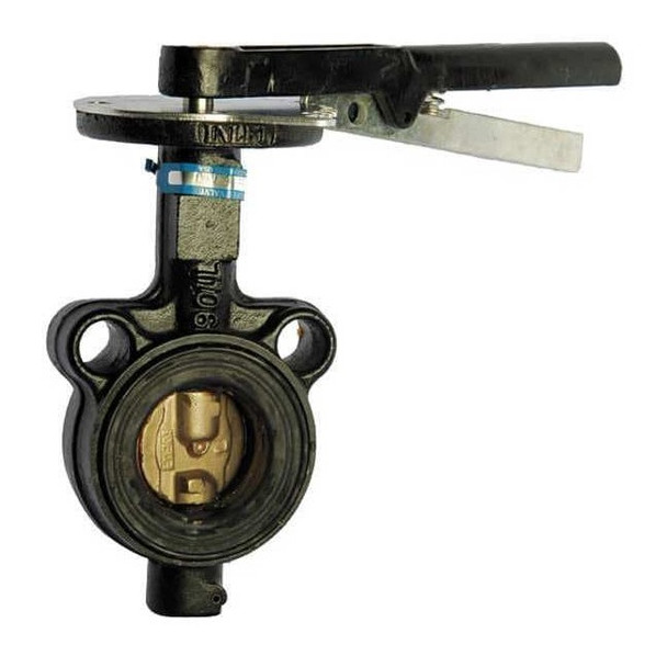 Milwaukee Valve Butterfly Valve,Wafer,Size 4 In HW232B