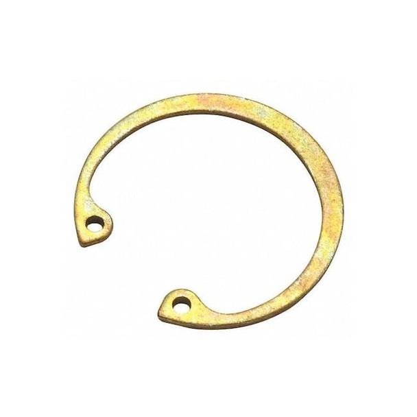 Internal Retaining Ring, Steel, Zinc Yellow Finish, 2 7/16 in Bore Dia., 10 PK
