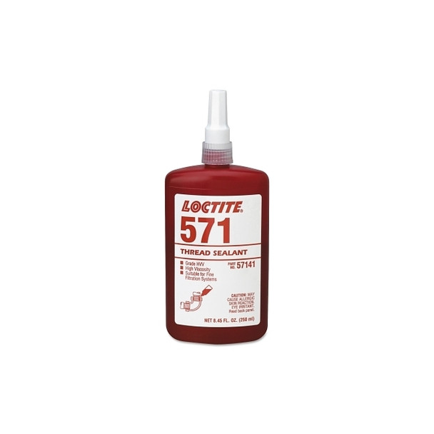 571 Thread Sealant, Pipe Sealant HVV, 250 mL Tube, Brown