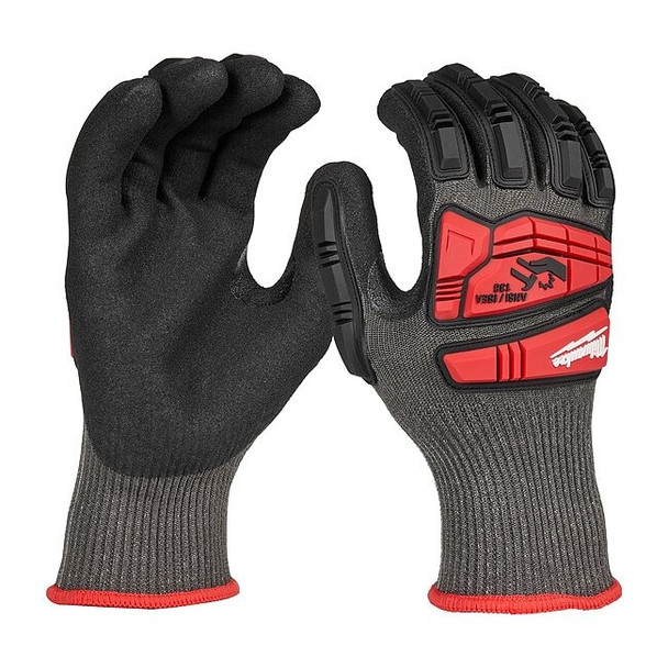 Milwaukee Tool Work Gloves, Cut Level A5 ,Nitrile ,Sandy ,S 1 PR 48-73-8150