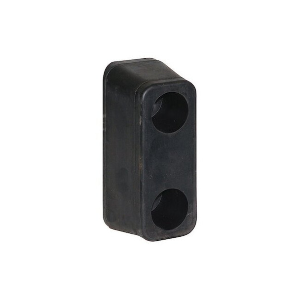 Molded Rubber Bumper - 2-9/16 x 3 x 6 Inch Tall - Set of 2