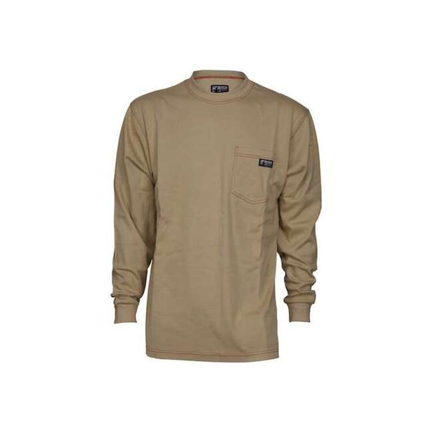 Mcr Safety Men's FR Long Sleeve Shirt, 10.6 cal/sq cm, M LST1TM