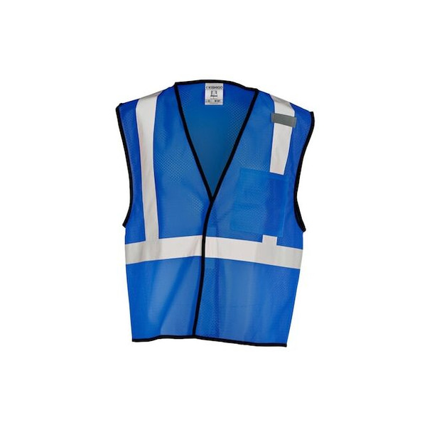 Kishigo High-Visibility Vest,Blue,S/M B121-S-M