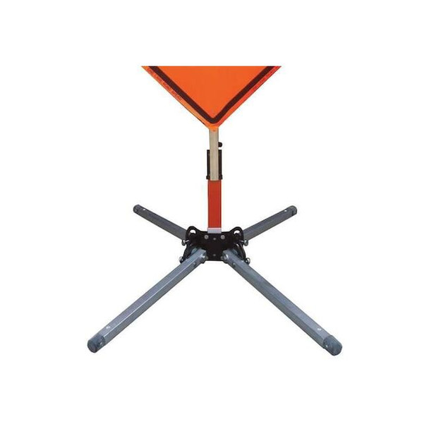 Eastern Metal Signs and Safety Sign Stand,15 in Maximum Mast H 669-C-201-S-DDSH