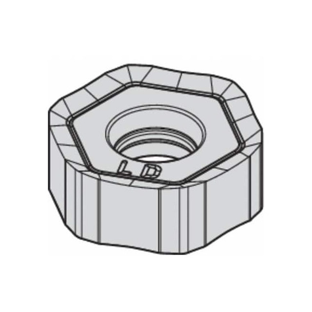 Widia Hex Milling Insert,6.80mm,Carbide 5528975 Pack of 5