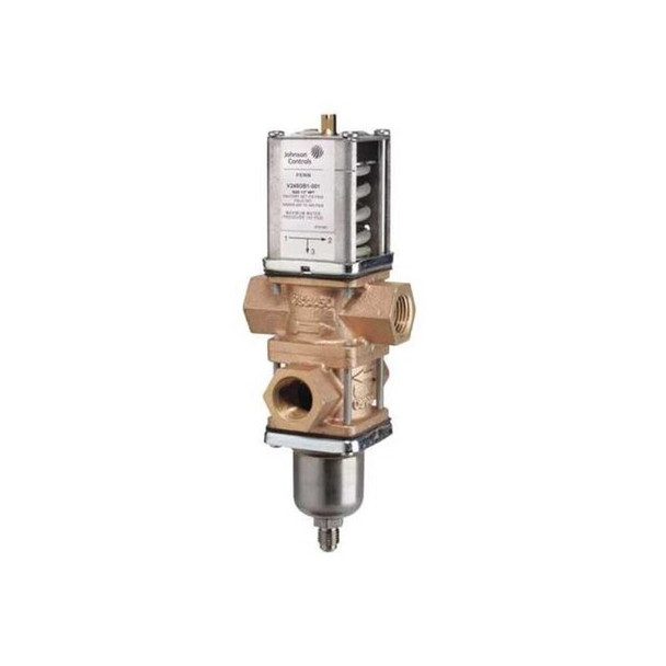 Johnson Controls Water Regulating Valve,3 Way,1/2 In V248GB1-001C