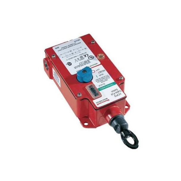 Cable-Pull Safety Switch â€“ 1CPS Series, Emergency Stop, 2NO/2NC, 250 ft Span