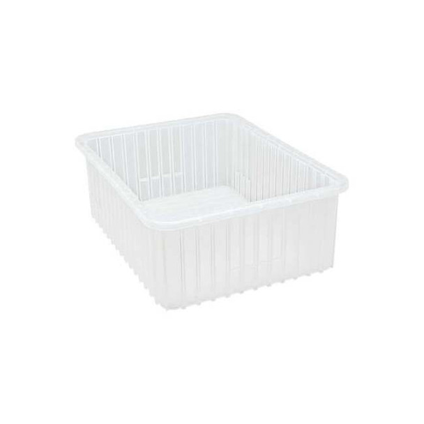 Grid Container, Clear, 22 1/2 in L, 8 in H Pack of 3