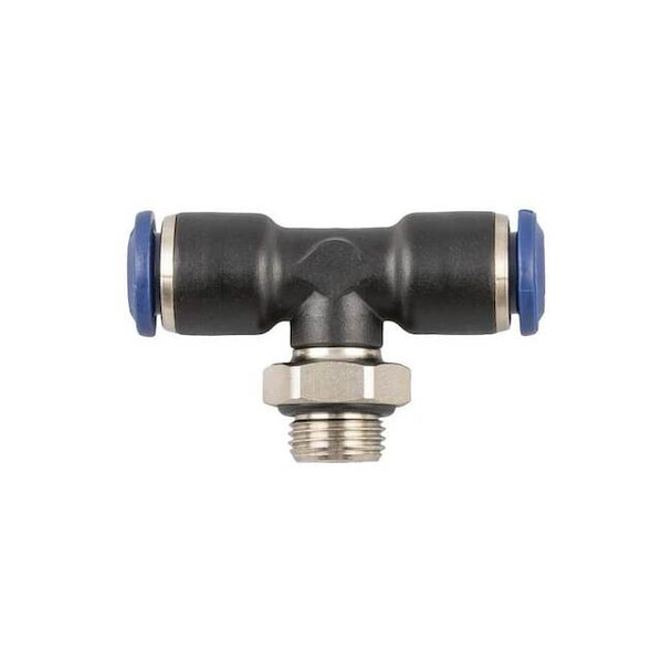 Aignep Usa Push to Connect Fitting, Nylon, Black 85210-05-04