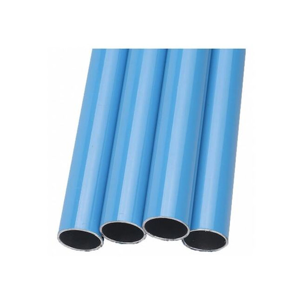 Fastpipe CompressedAir Aluminum Pipe,2",Blue,PK4 F5863-4