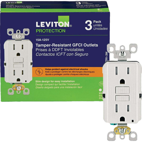 3pk15awhtled Gfci Outlet M72-GFTR1-03W
