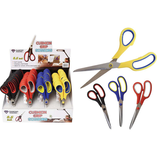 Diamond Visions 8-1/2 In. Cushion Grip Scissors SC-0179 Pack of 48
