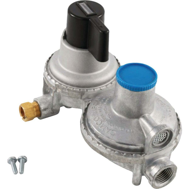 Camco Propane Double-Stage Auto-Changeover Regulator 59005