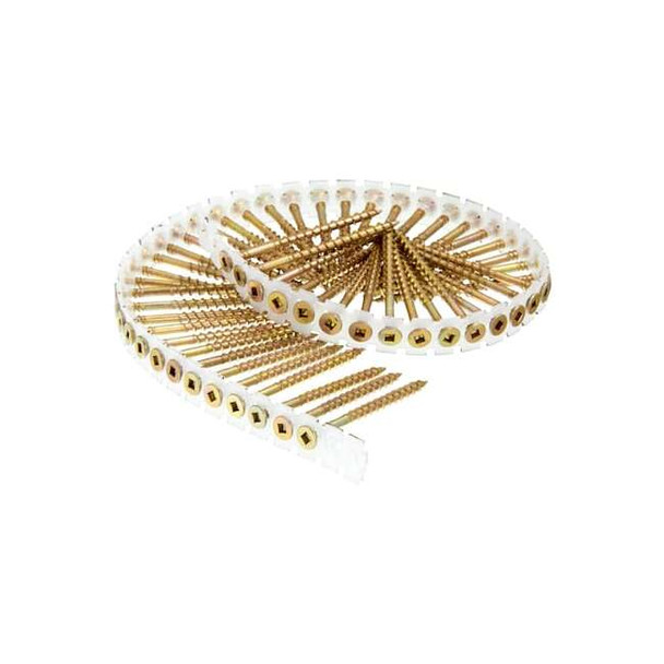 Senco Wood Screw, #8, 2-1/2 in, Square Drive, 800 PK 08F250Y Pack of 6