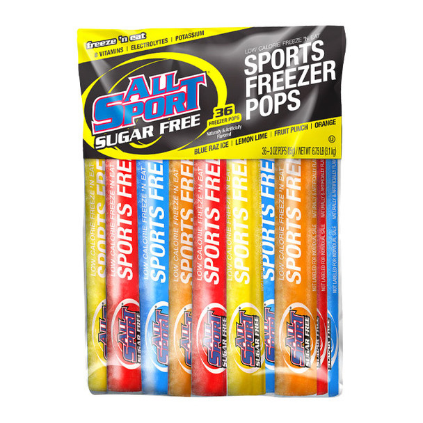 All Sport® Freezer Pops, Sugar-Free, 144/Case