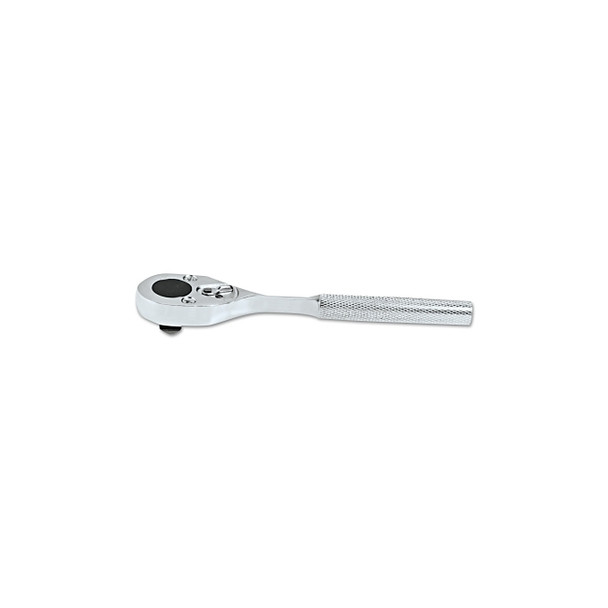 Classic Standard Length Pear Head Ratchet, 1/4 in Dr, 5 in L, Alloy Steel, Knurled Handle