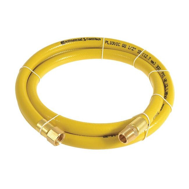 1/2" x 25 ft PVC Coupled Multipurpose Air Hose 300 psi YL