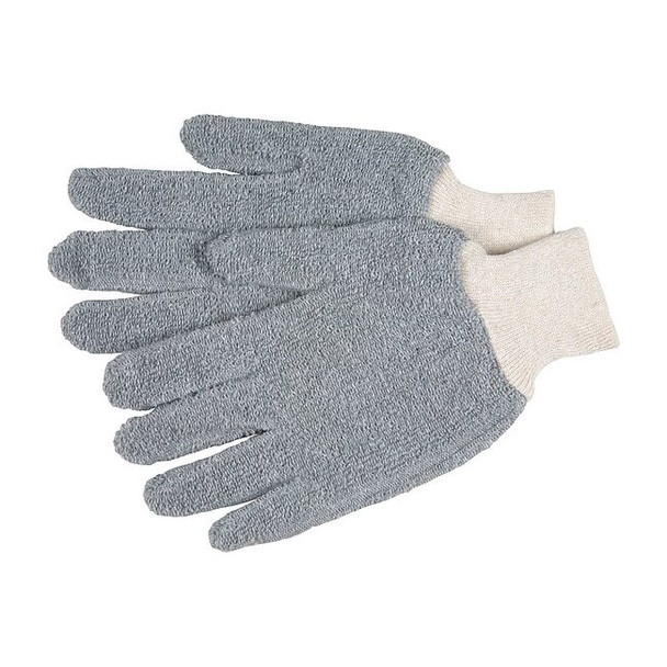 Mcr Safety Knit Gloves, Knit, Gray, 12 PK 9423KM