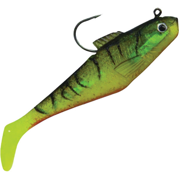 Berkley PowerBait 2 In. Firetiger Pre-Rigged Swim Shad Lure (5-Pack) PBBSS2-FT