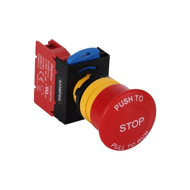 Dayton Emergency Stop Push Button,Plastic,IP67 GGS_116329