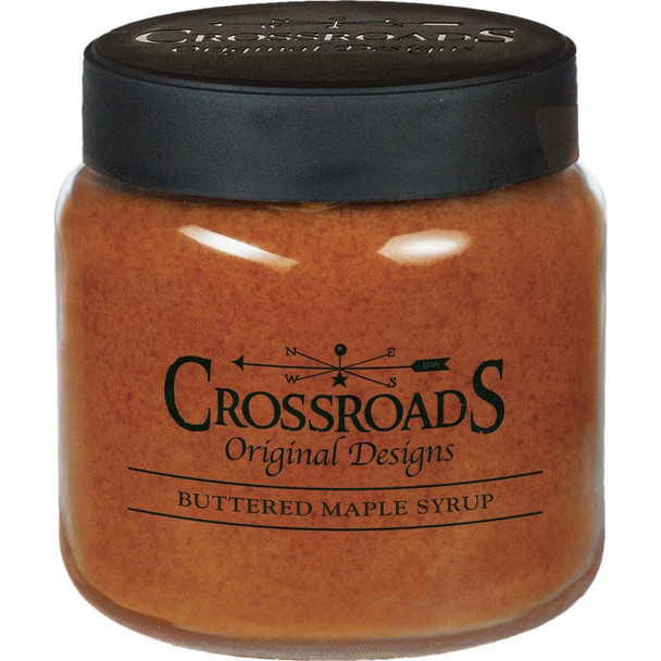 Crossroads Original Designs 16 Oz. Jar Candle, Buttered Maple Syrup BMS16