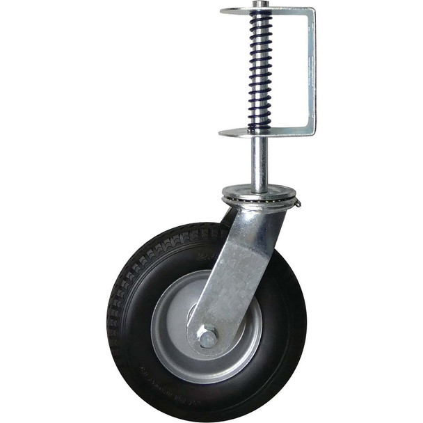 Shepherd Hardware 8 In. Black Flat-Free Universal Swivel Gate Caster 8734