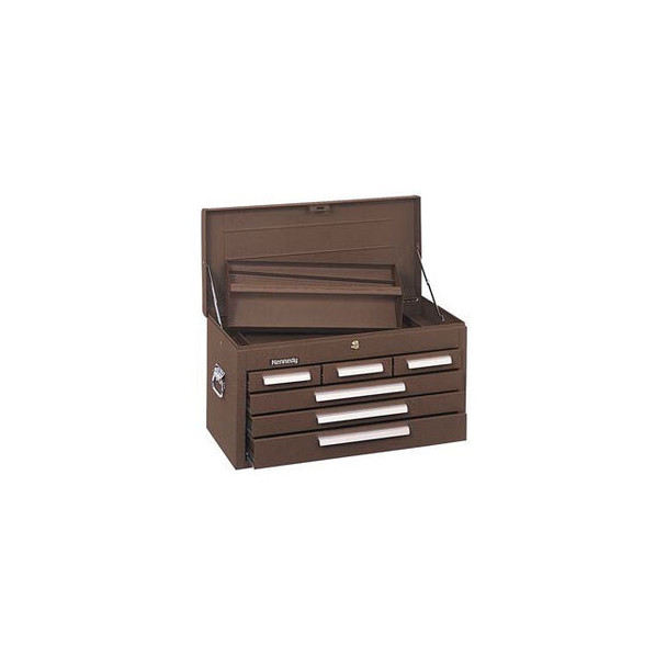 Kennedy 266B Signature Series 26-1/8""W X 12""D X 14-3/4""H 6 Drawer Brown Mecha