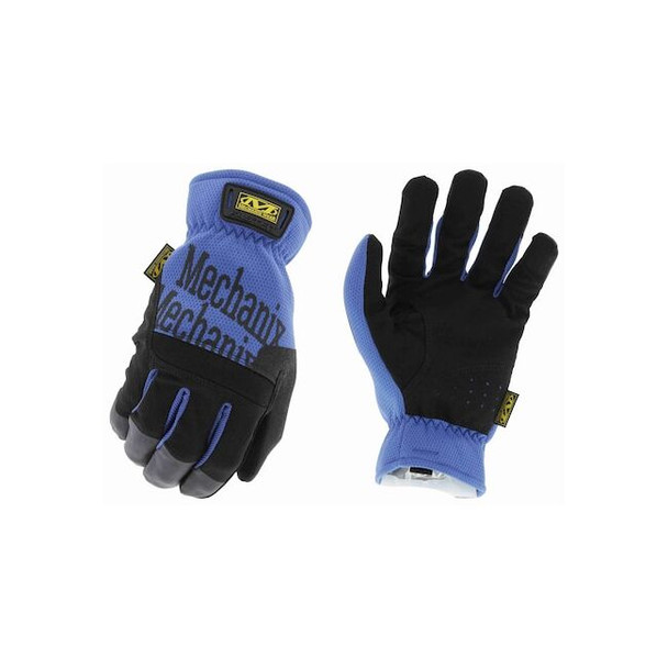 FastFit(R) Mechanics Gloves, Synthetic Leather Palm, 11, Blue